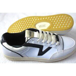 Vans Men's Lowland Cc Jmp Serio Collection White Black Leather Shoes Size 12 NIB